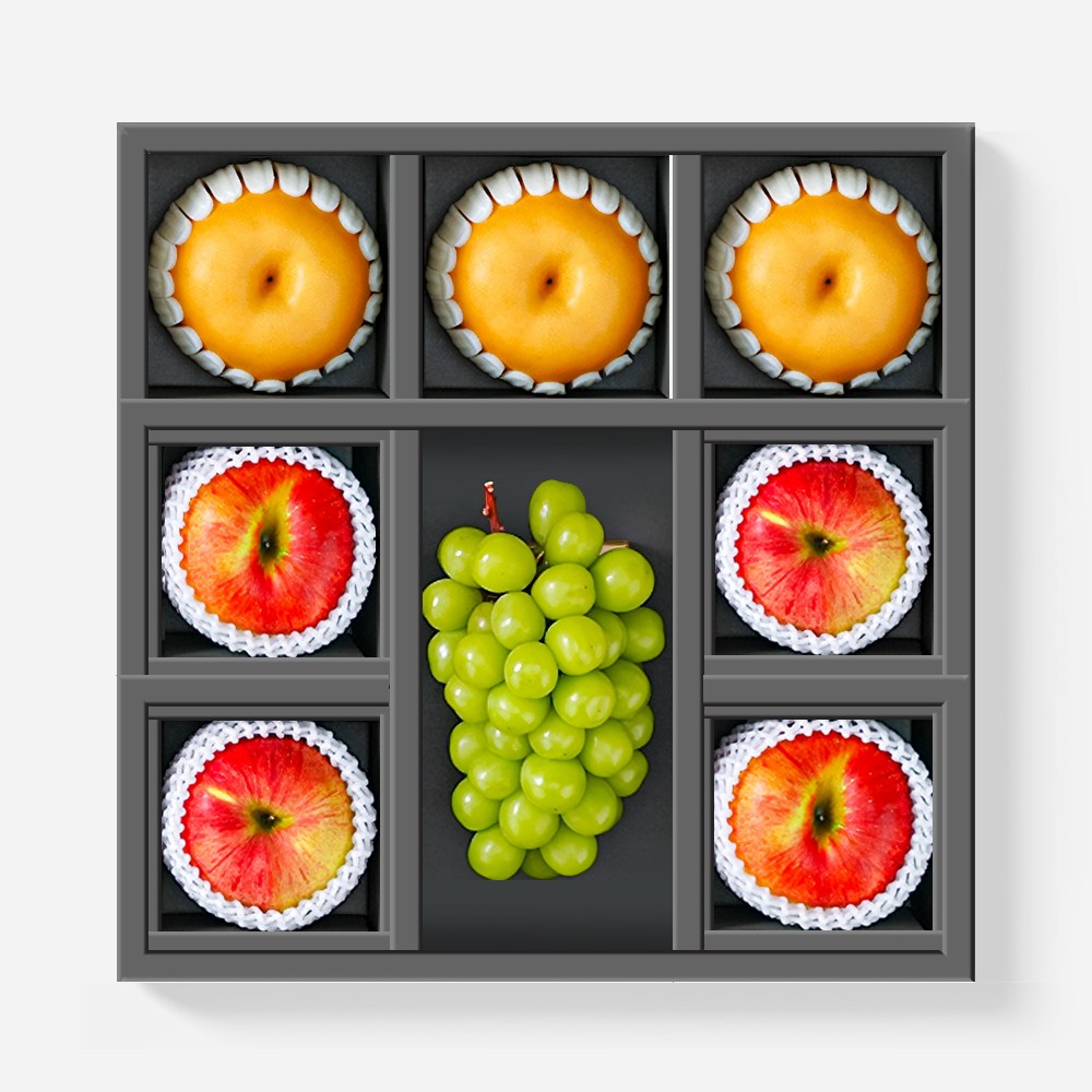 프리미엄 기프트 2호 혼합 선물세트 명절 과일 사과 배 샤인머스캣, 1세트 91,800원