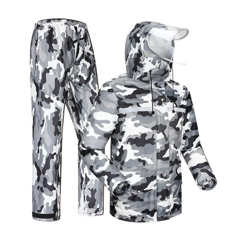 비옷 상하의세트 우비 그레이카모 배달 오토바이 방풍 연잎원단 유니폼, 옐로우_3XL 105,510원