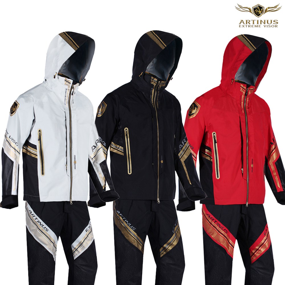 아티누스 고어텍스 방한 낚시복 방수 바람막이 사계절 겨울 낚시복, 블랙 627,300원