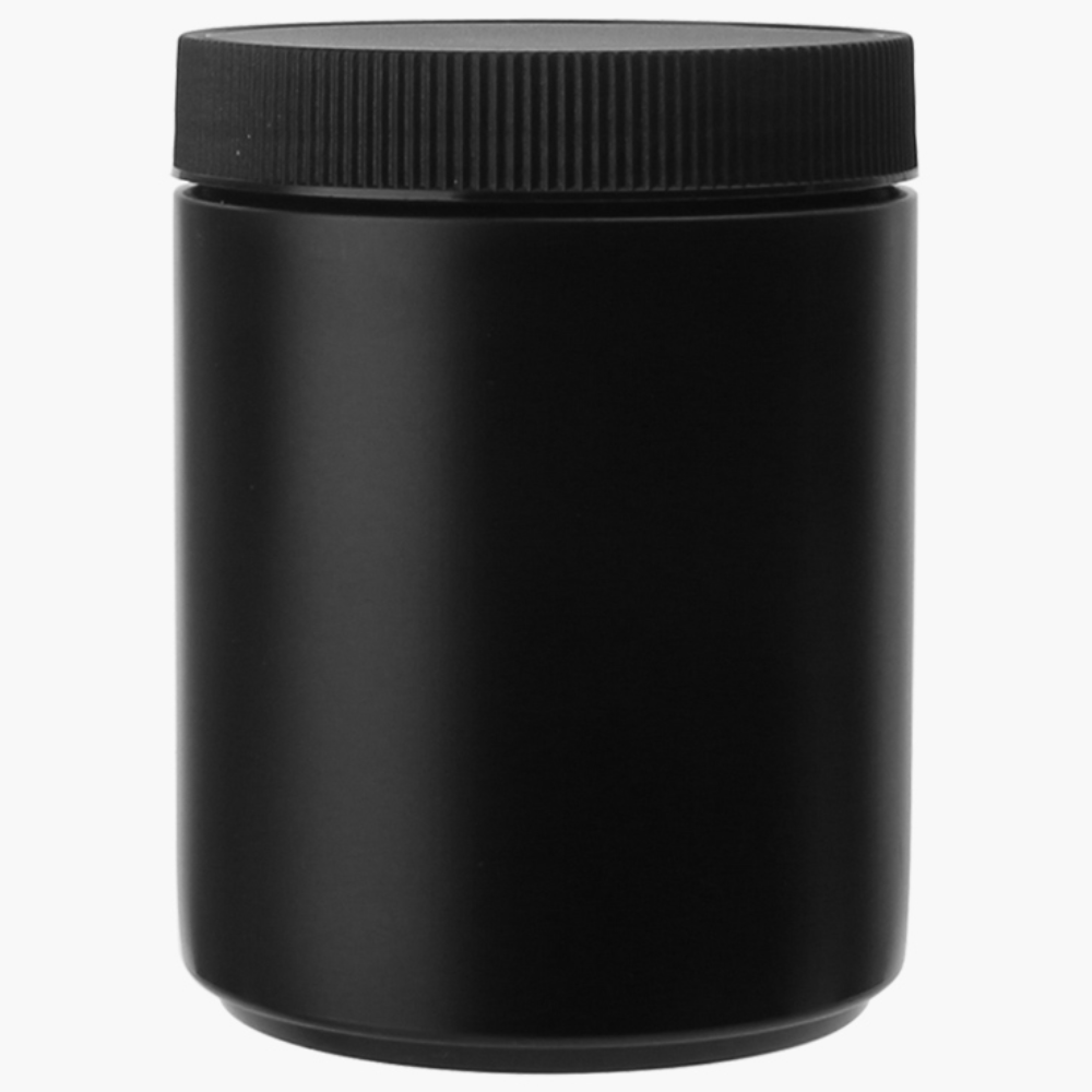 검정 분말 통 600ml 낱개 크림 화장품 공병 플라스틱 HDPE 친환경 파우더 용기, 1개 1,500원