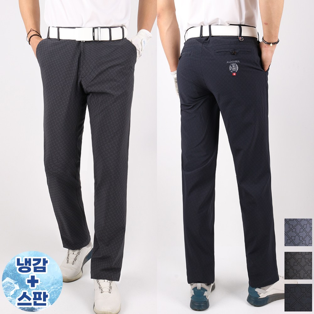 GTMB-AR패턴자수골프바지 히든밴딩 남성 라운딩 퀵드라이 레저 스판 경량 팬츠 빅사이즈 49,800원