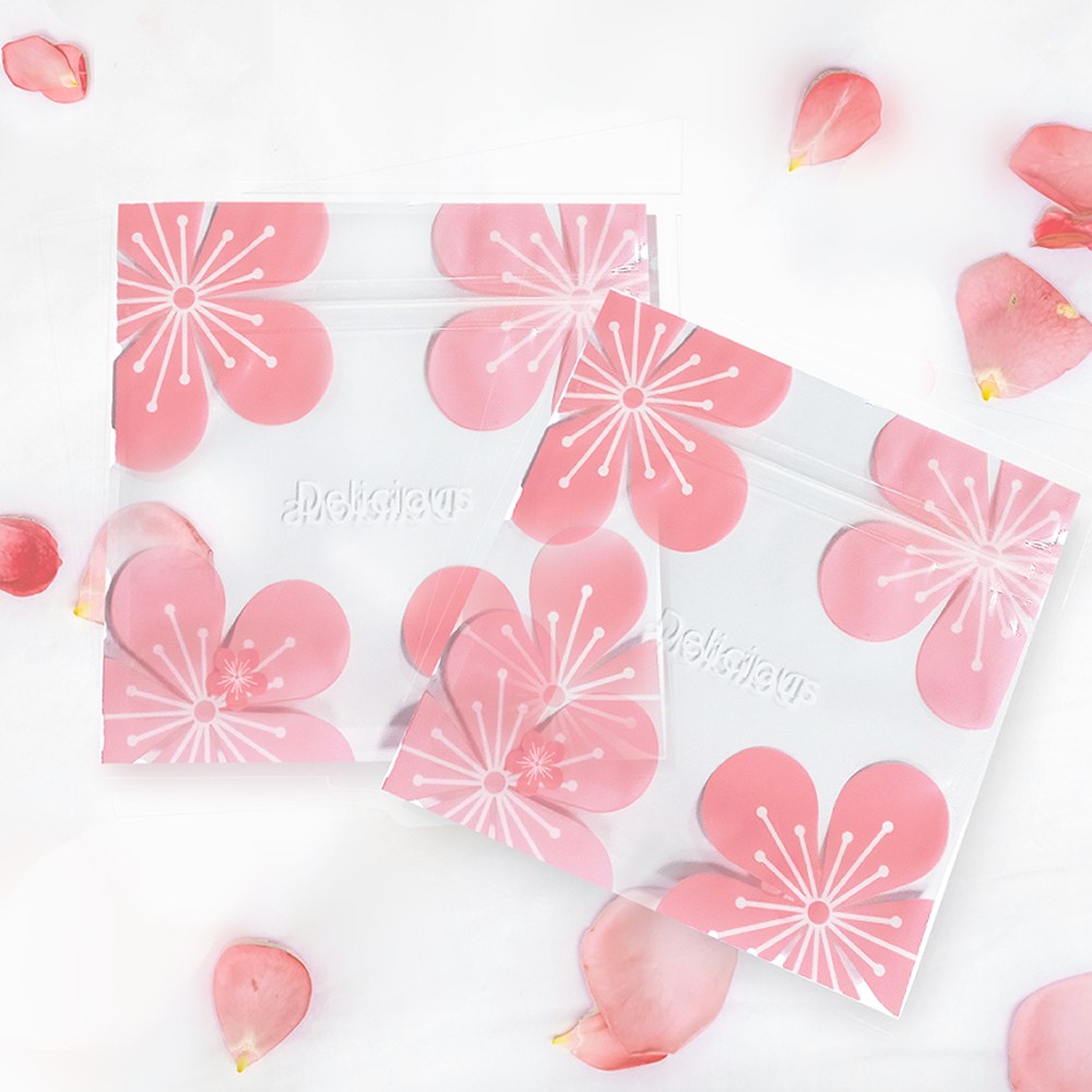 리리월드 귀여운 구디백 예쁜 지퍼백 어린이집 선물 포장 봉투 48P, 48장, 17.벚꽃(13.5x13.5cm) 7,900원