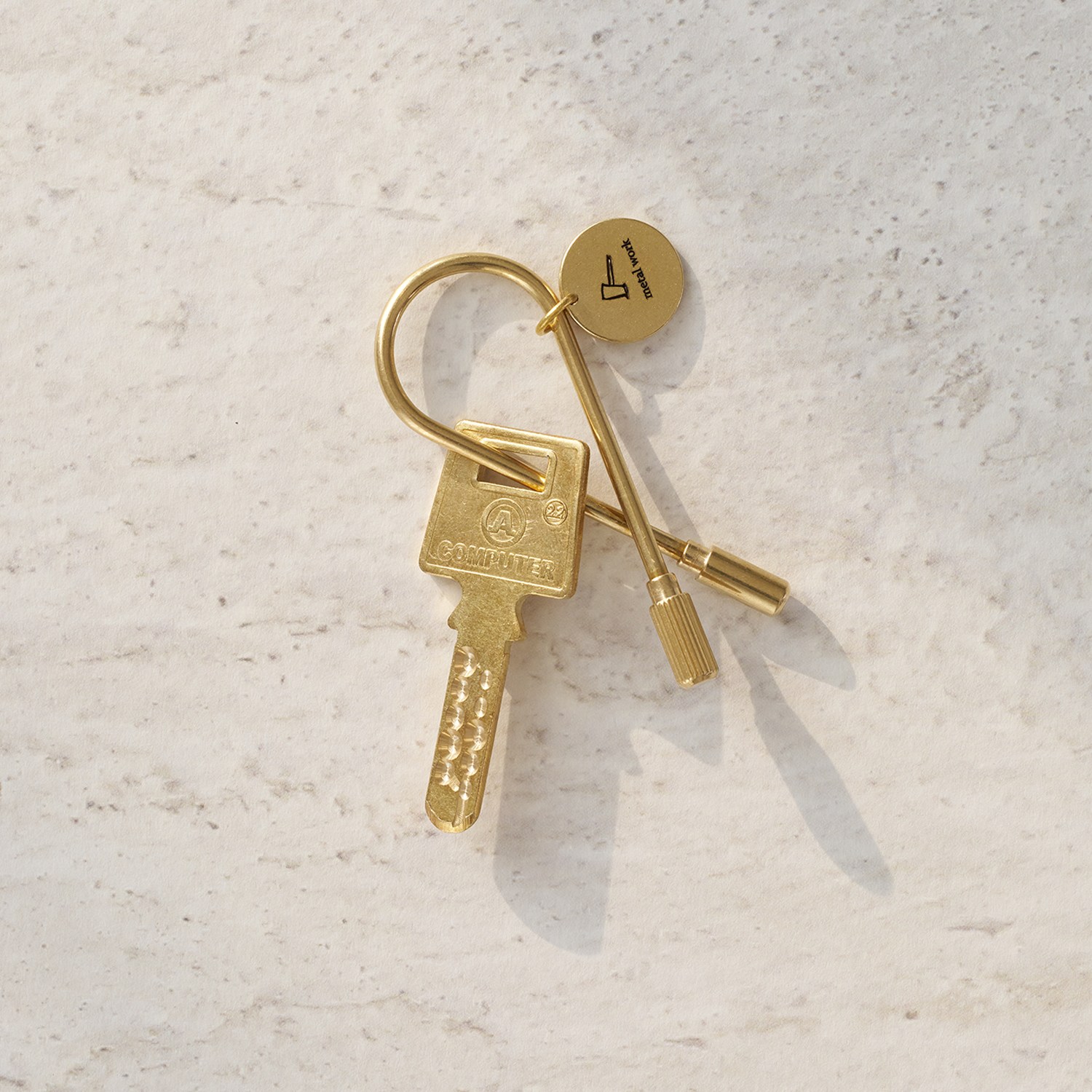 황동 심플 와이어 키링(각인가능) 10,800원