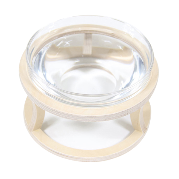 까사미코 반려동물 원목 유리 물그릇 특대형 24,800원