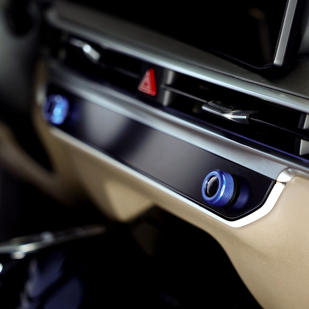 영카클럽 더뉴 쏘렌토 MQ4 페이스리프트 호환 에어컨 조그 다이얼 포인트 몰딩 커버, 블루1P, 기타 11,400원