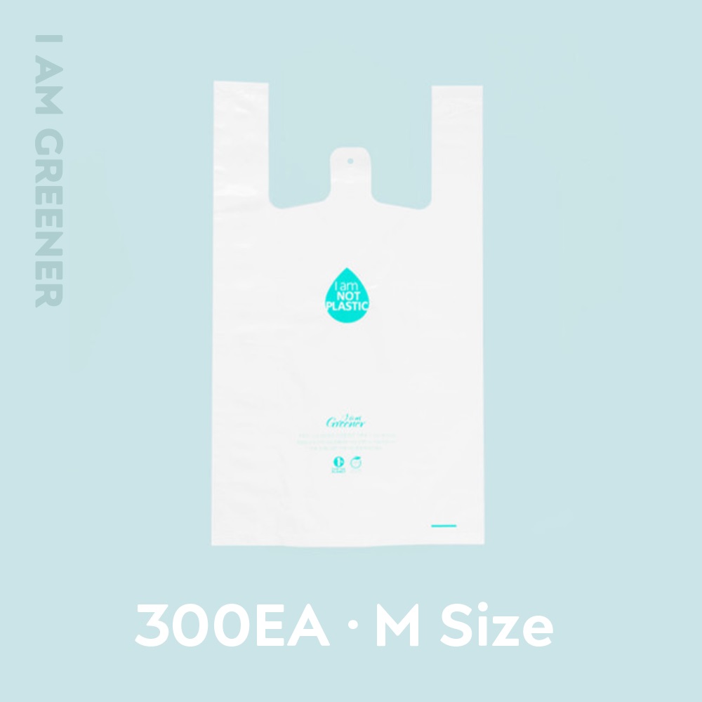 아이엠그리너 생분해 PLA 비닐 봉투 M 100매, 3개 48,000원