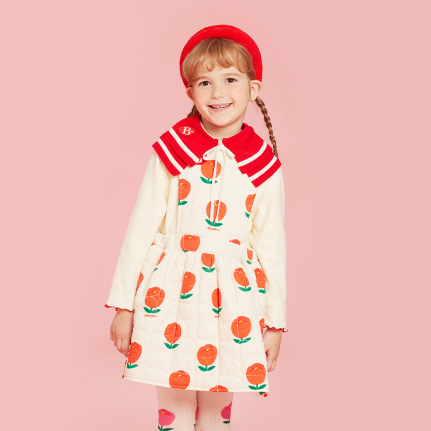 베베드피노 올 오버 튤립 플레이 면 원피스 BP34OP419 43,800원