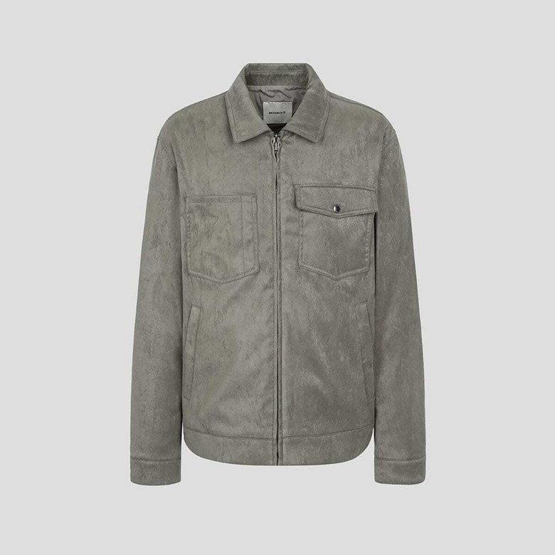 [국내백화점] 빈폴 남성 페이크 스웨이드 트러커 카키 데일리 점퍼 아우터 494,820원