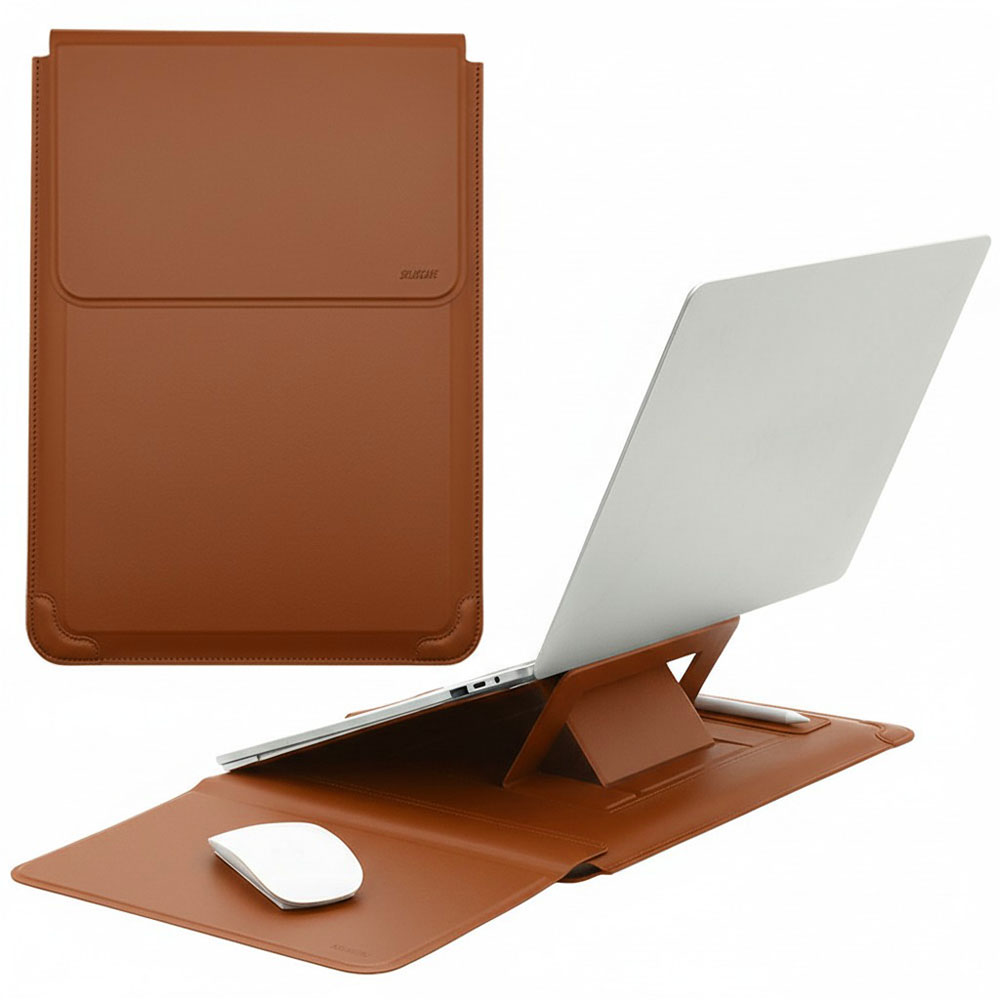 노트북 거치대 파우치 삼성 갤럭시북4 갤럭시북5프로 360 LG그램 맥북 14인치 15인치 16인치 17인치, 브라운, 1개 40,100원