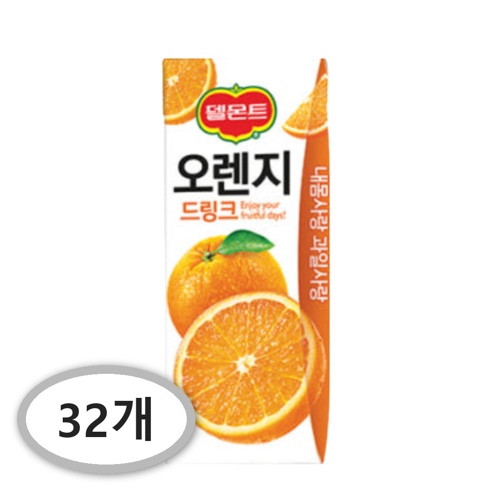 델몬트 드링크팩 오렌지 190ml, 190ml, 32개 18,040원