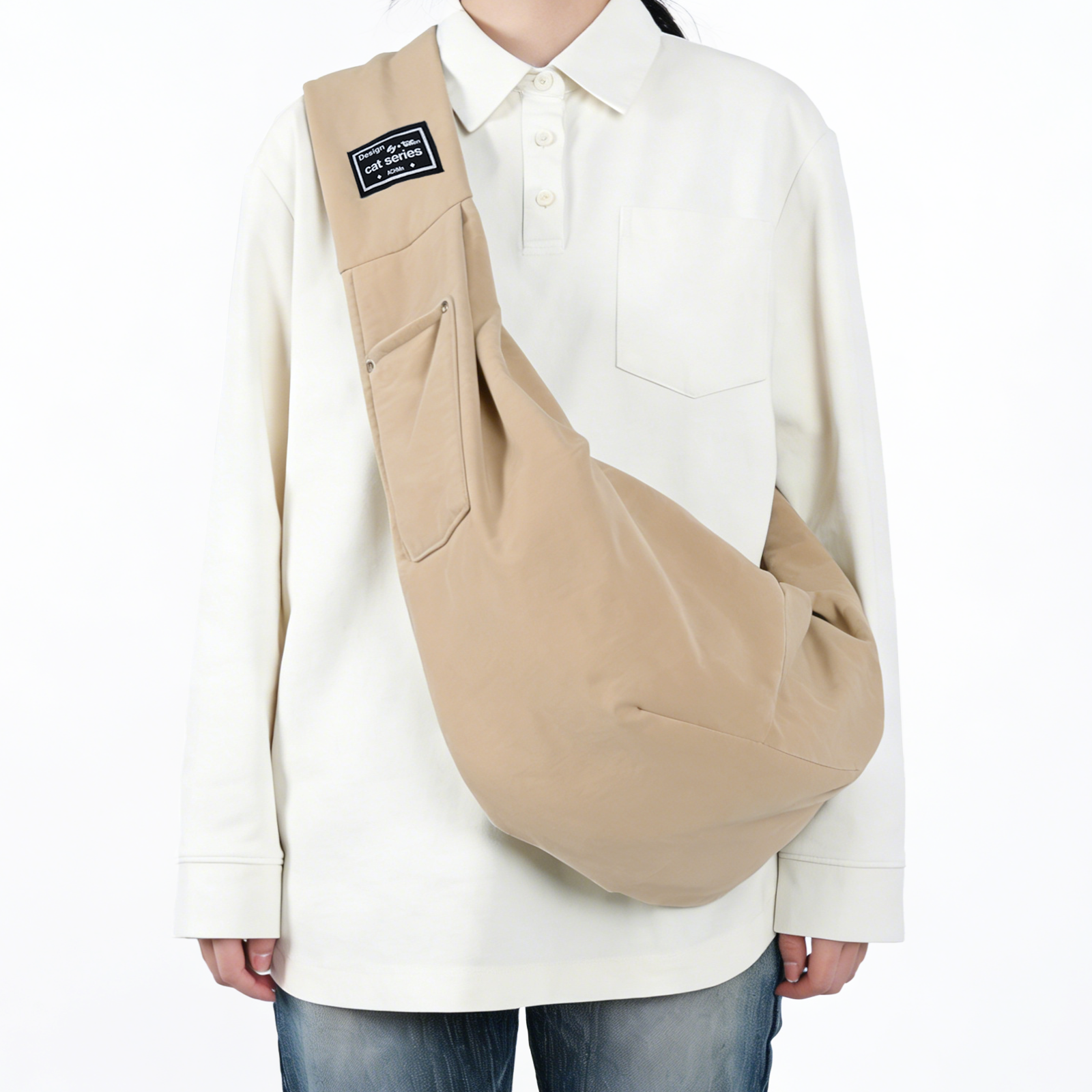 강아지 포대기 슬링백 강아지가방 슬링백 포대기 이동가방 안전한 버클 반려동물 15,000원