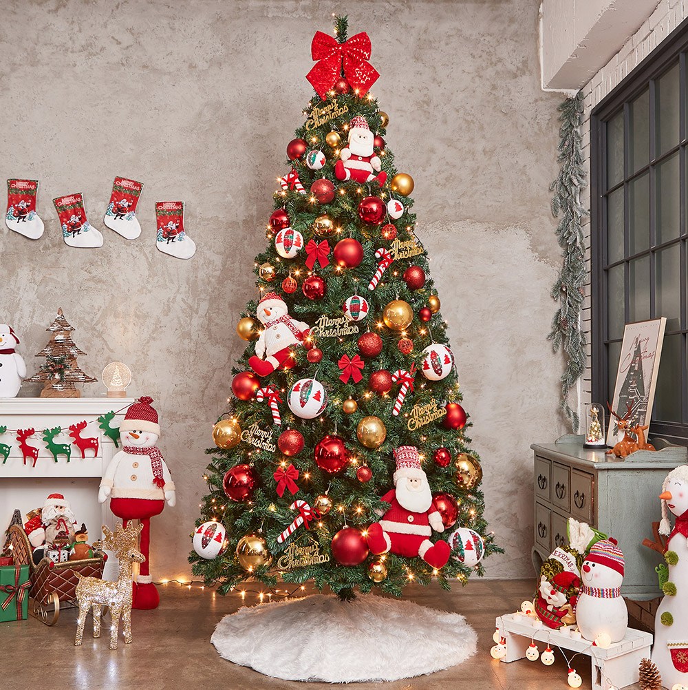 꼬깔산타 스카치 풀세트(전구포함) 트리 270cm 행복하게 사는거야 366,560원