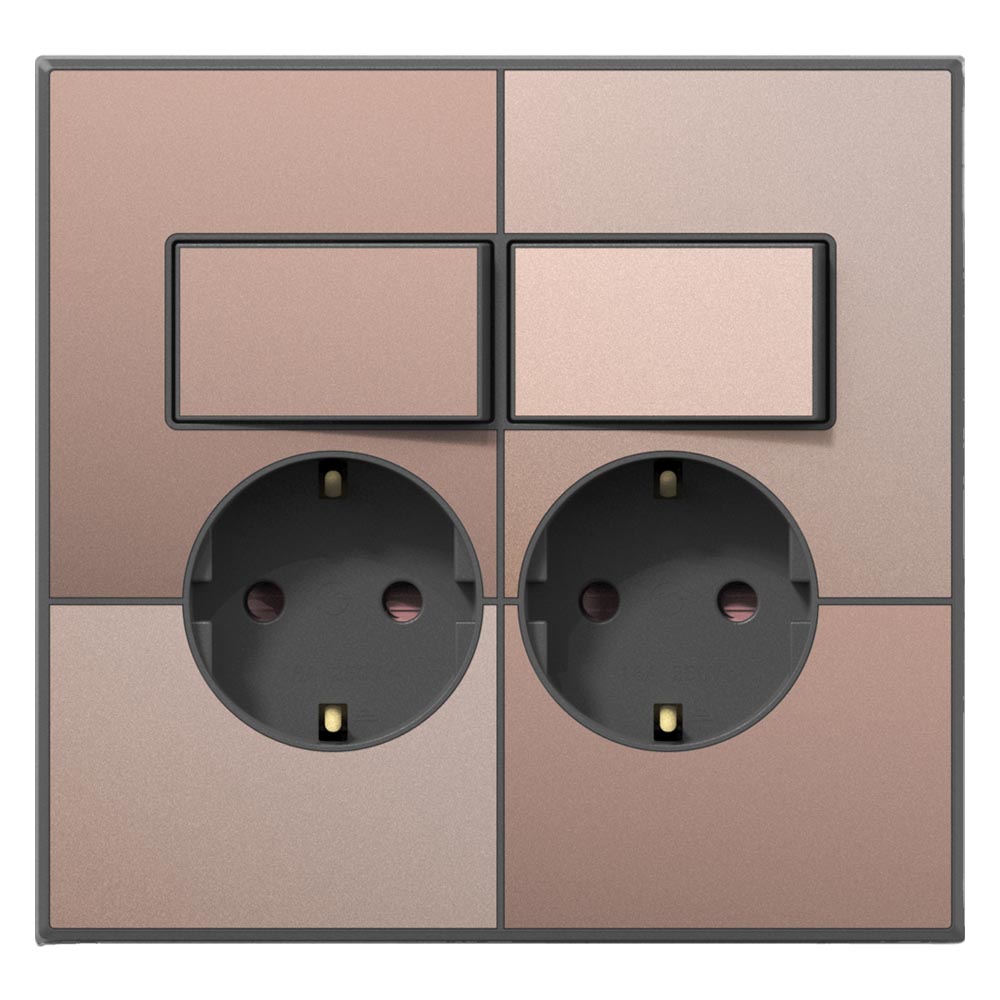 갤러리 스위치부 콘센트 2구 브라운골드 22,790원