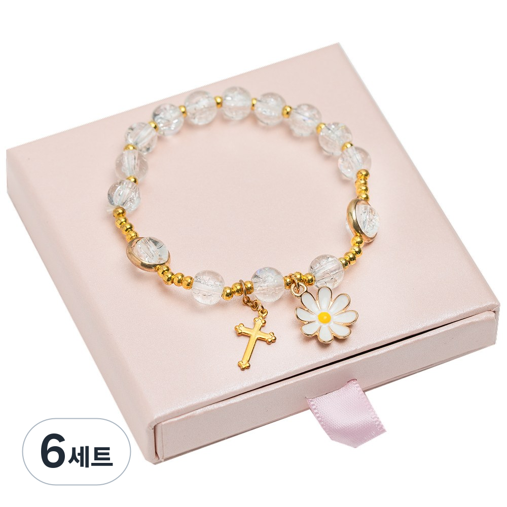 다니엘의기도 묵주 팔찌, 6세트, 골드01_M 54,900원