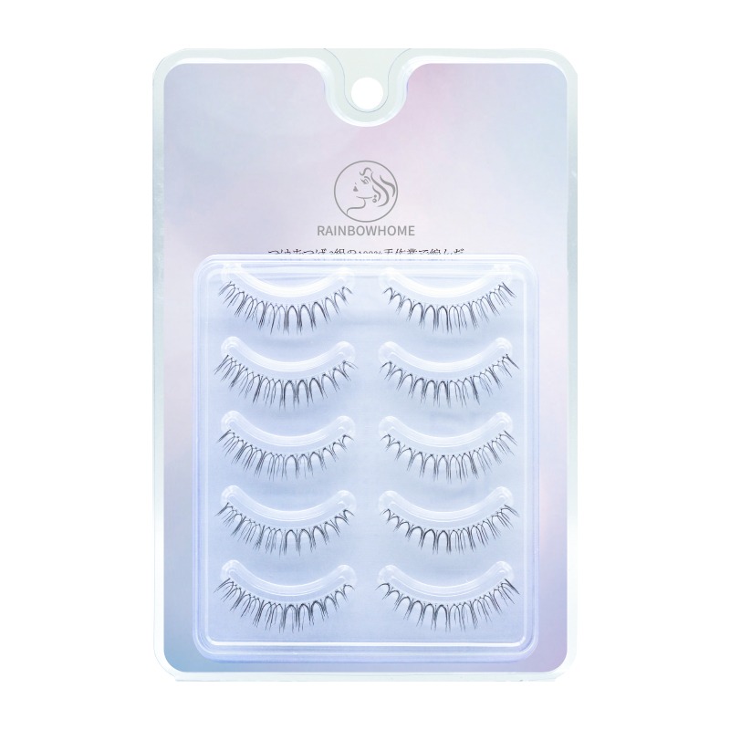 무지개홈 고급 속눈썹 자연확장 인형눈매 3D 내추럴롱 데일리 인조속눈썹, 1개, W3(5쌍) 9,990원