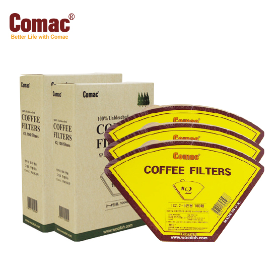 [코맥] 케이스커피여과지#2(200매)+커피여과지#2(300매)-커피필터 10,900원