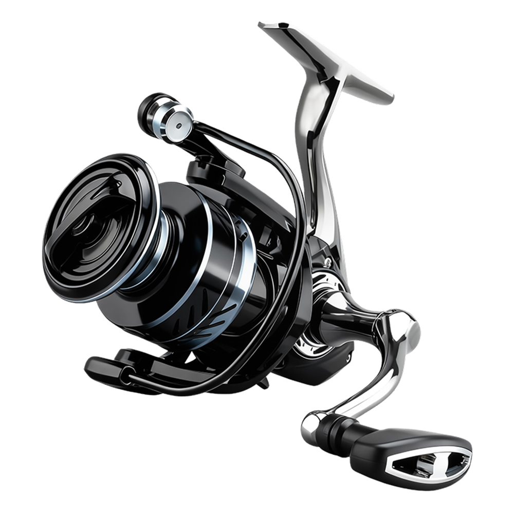 Huidiao 전체 금속 스피닝릴 2000-7000 시리즈 최대 12kg 드래그력 고강도 낚시릴 CNC 금속 스풀/핸들/풋 4+1 부드러운 베어링 담/해수 겸용, 3000, XF 16,300원