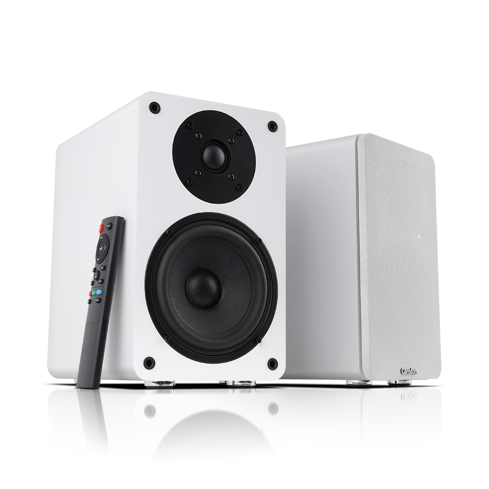 캔스톤 2채널 블루투스 북쉘프 PC 컴퓨터 TV 스피커, 화이트, r60bt 198,000원