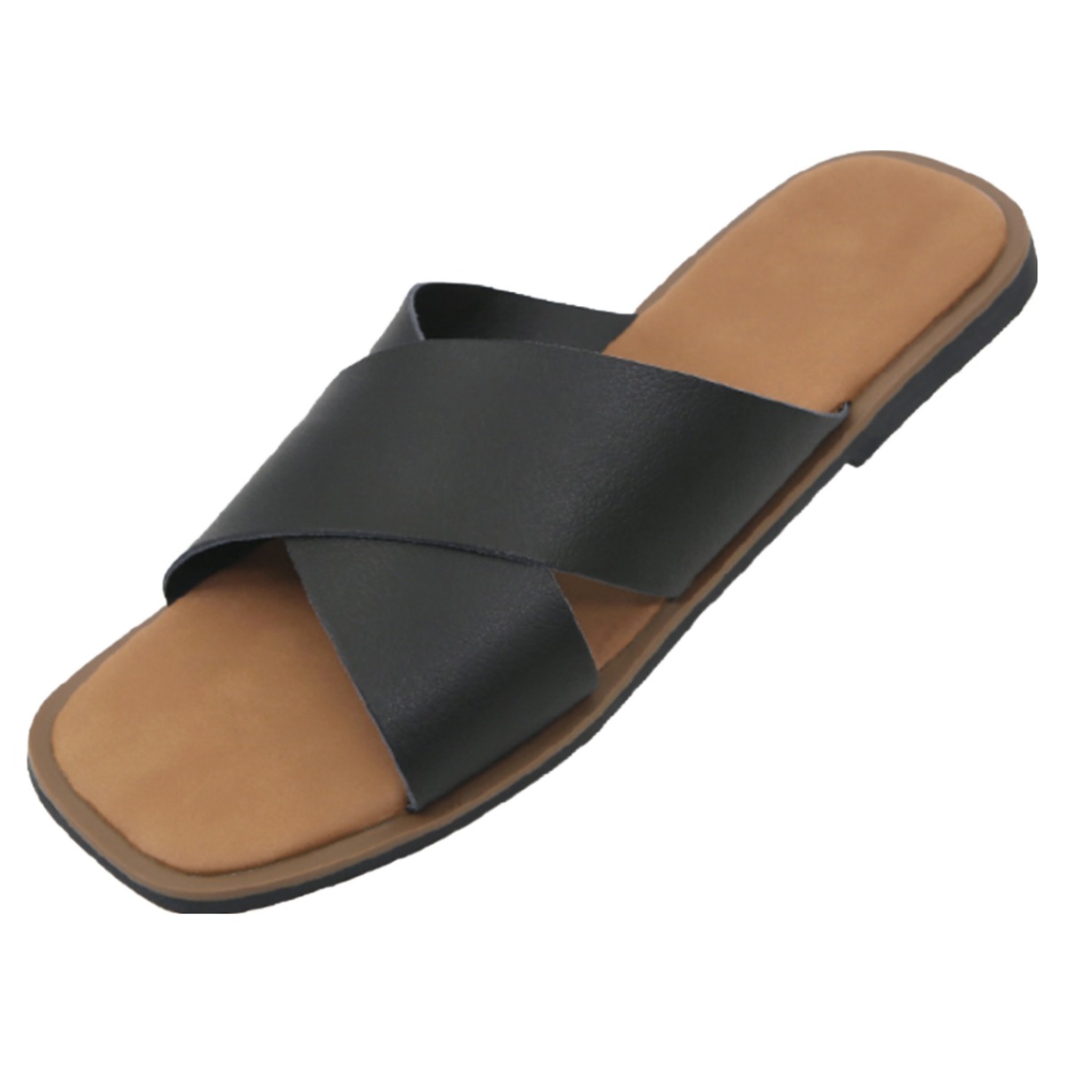 신사야 가죽 엑스반도 남녀 패션슬리퍼 25S048 36,800원