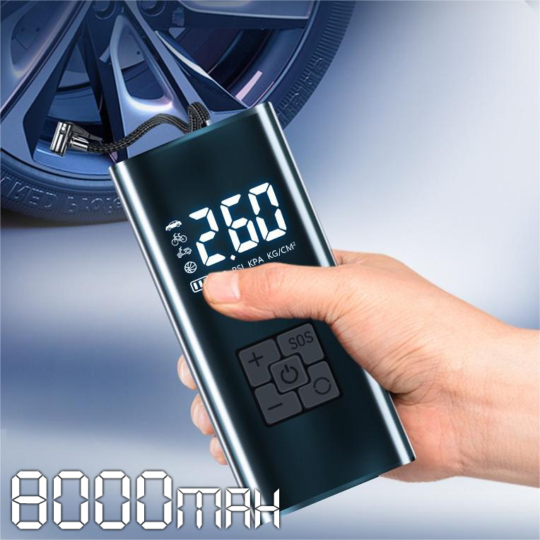 타이어 공기압 주입기  휴대용 무선 올인원  세트 6000mAh  타이어 압력 모니터링/led손전등/보조배터리 55,200원