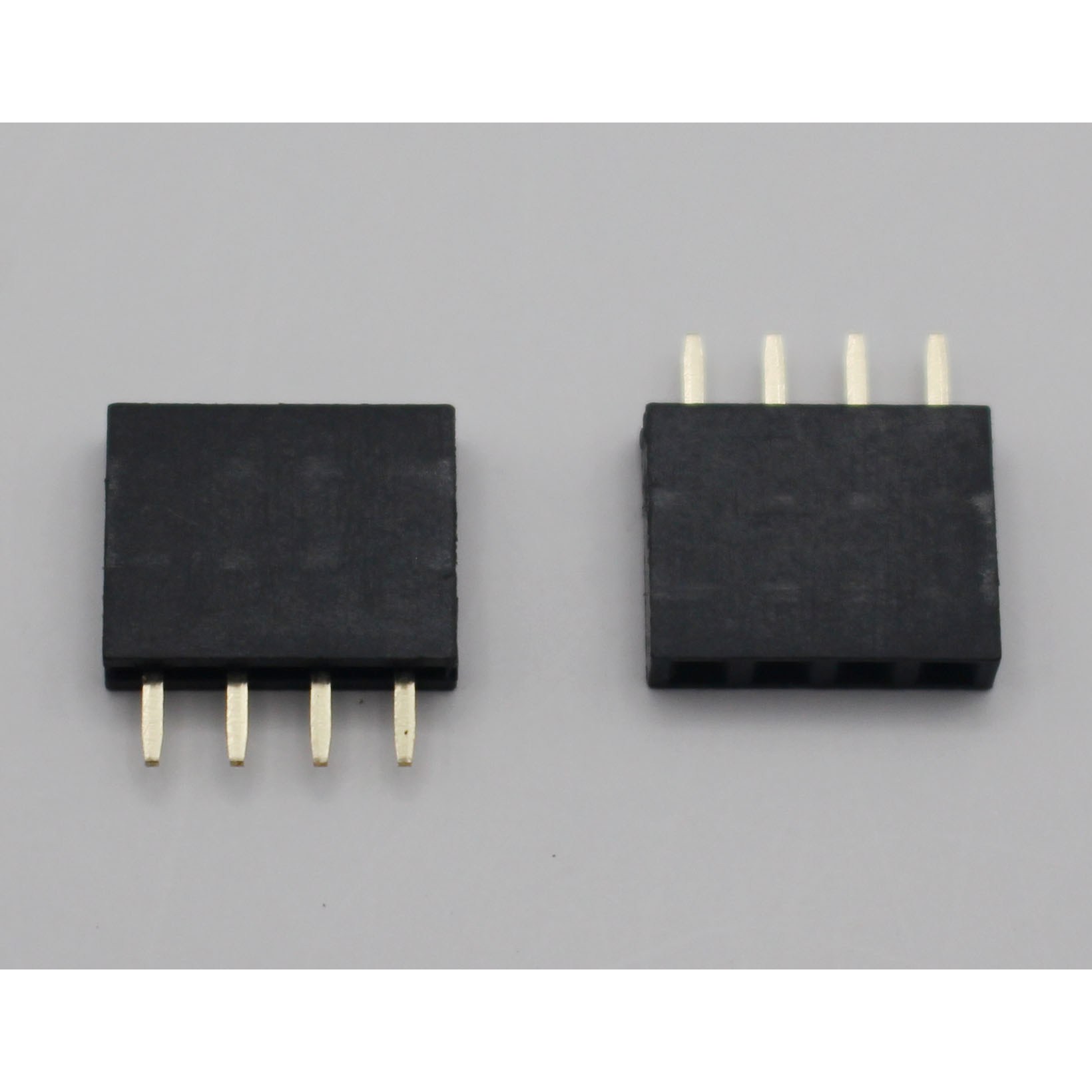 DS1023-1x04S01 1열 1x4핀 헤더소켓 스트레이트 타입 HEADER SOCKET 2.54mm 100원