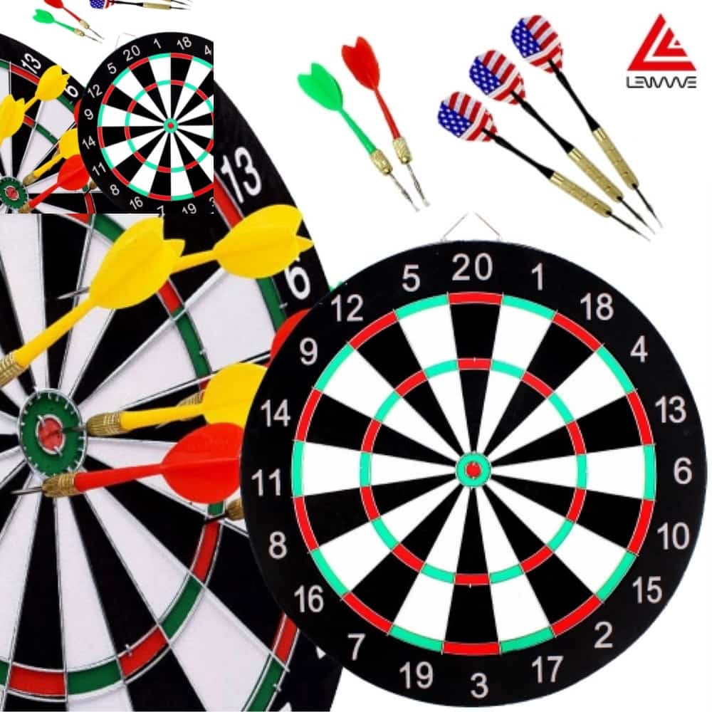 [트윈스몰] 런웨이브 다트세트 다트판+다트핀 풀세트 집중력향상 게임 양면 과녁 다트보드 3,000원