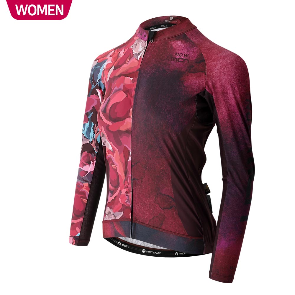 MCN 여성용 플로리스 퍼퓸 긴팔 져지 봄 여름 가을 우먼 자전거 복장 의류 간절기 사이클 140,000원