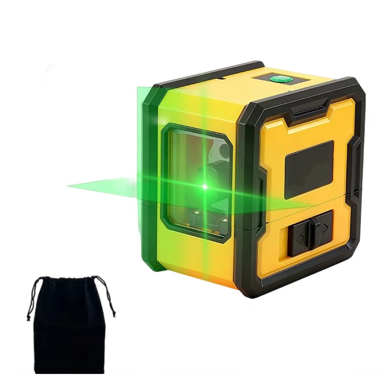 미니 고정밀 수평기 휴대용 레이저 레벨기 그린 2라인 수평계 측정기 다기능수평 수직 레벨기 방진 방수, 1개 48,800원