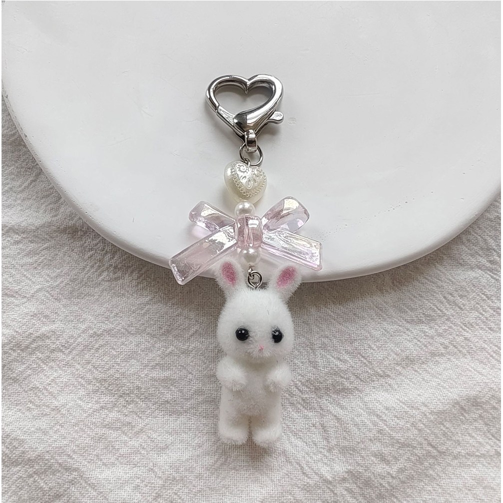 크군 y2k 악세사리 리본 포인트 동물 키링 8,900원