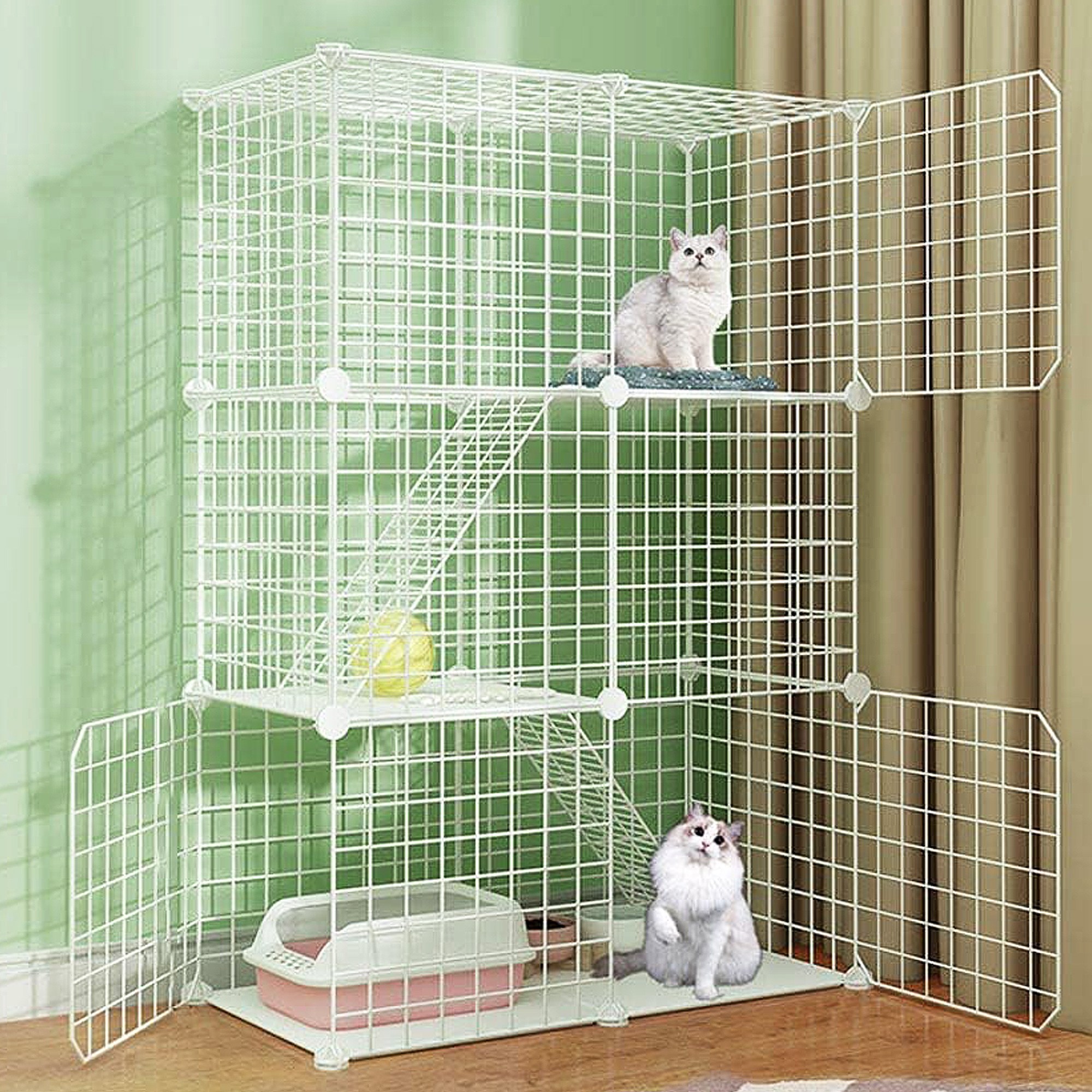 Fowod 고양이 철장 반려동물 빌라 대형 케이지 39,900원