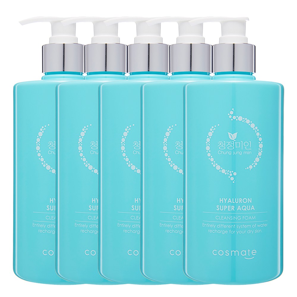 청정미인 히아루론 슈퍼아쿠아 클렌징폼, 5개, 500ml 49,500원