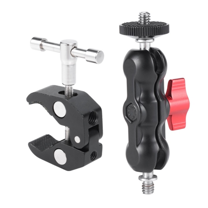 주닉스 액션캠 카메라 LED 모니터 클램프 집게 매직암 8,870원