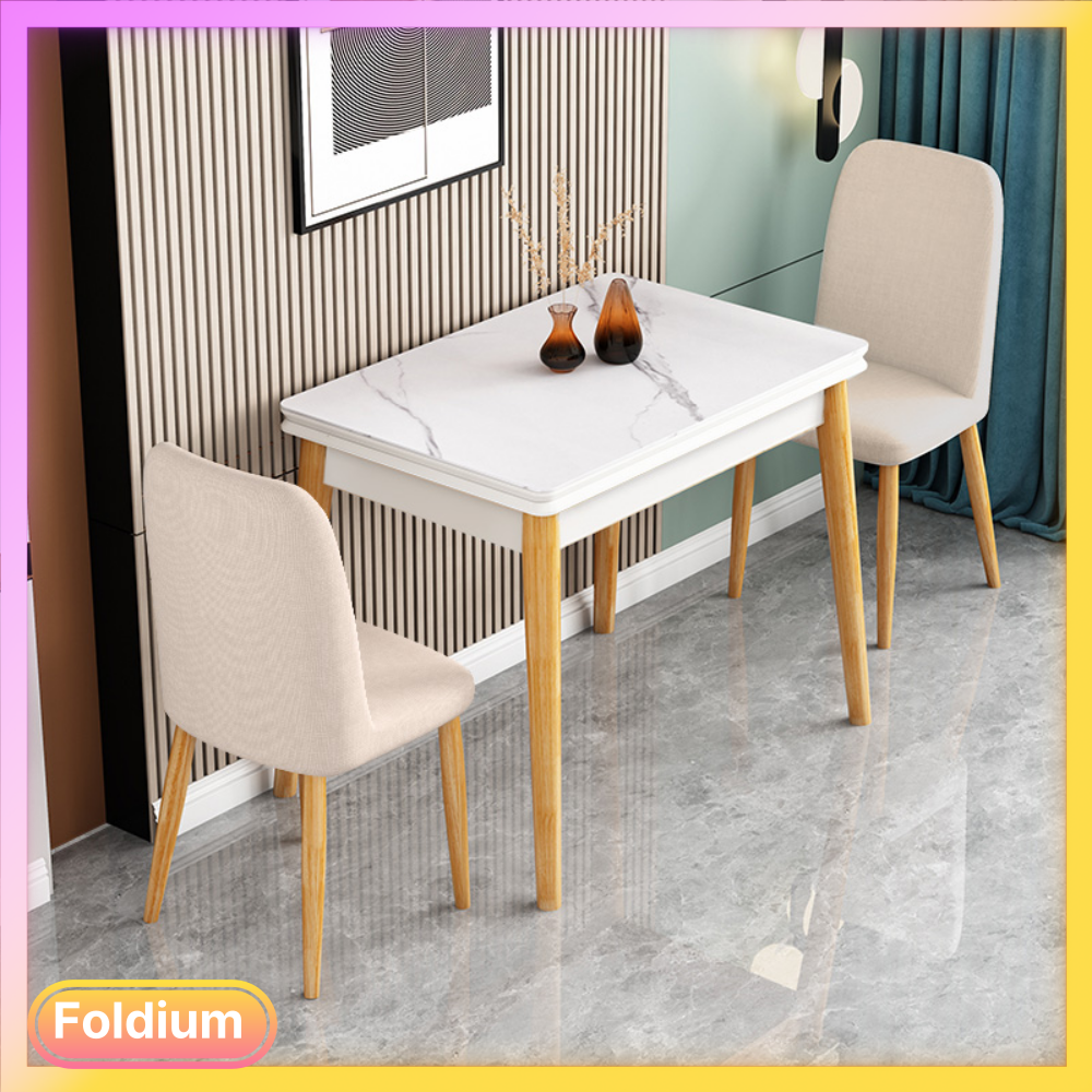 폴디움 공간활용 접이식 확장형 식탁 원룸 자취생 가정용 간이 테이블 카페 아일랜드 의자 299,000원