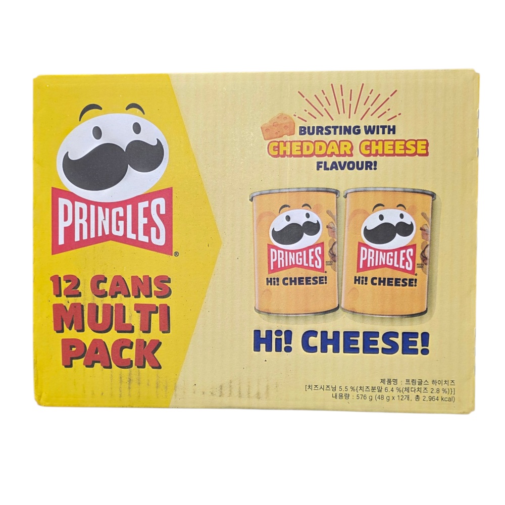 프링글스 하이치즈 체다치즈 감자칩 멀티팩 12캔 576g, 48g, 24개 36,900원