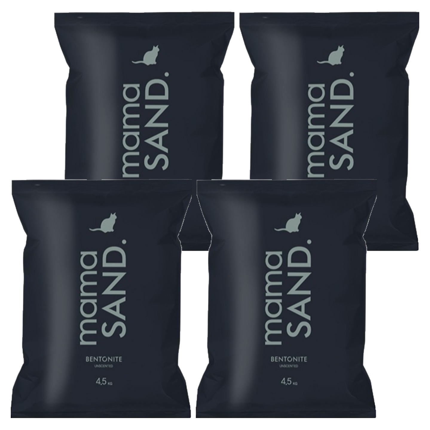 마마샌드 미국산 와이오밍 벤토나이트 고양이 모래, 4.5kg, 4개, 언센티드 무향 36,950원