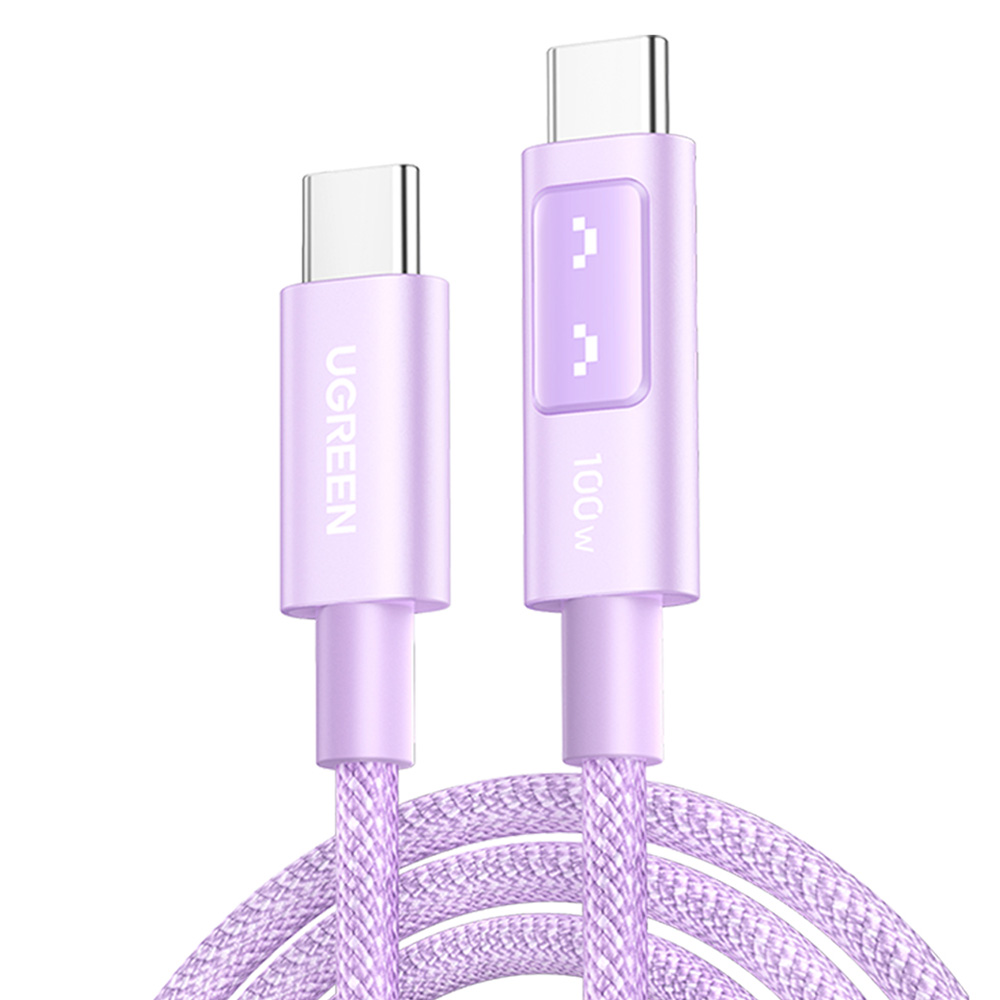 유그린 C타입-C타입 UNO 시리즈 PD 고속 충전 케이블 100W, 퍼플, 1개, 2m 15,400원