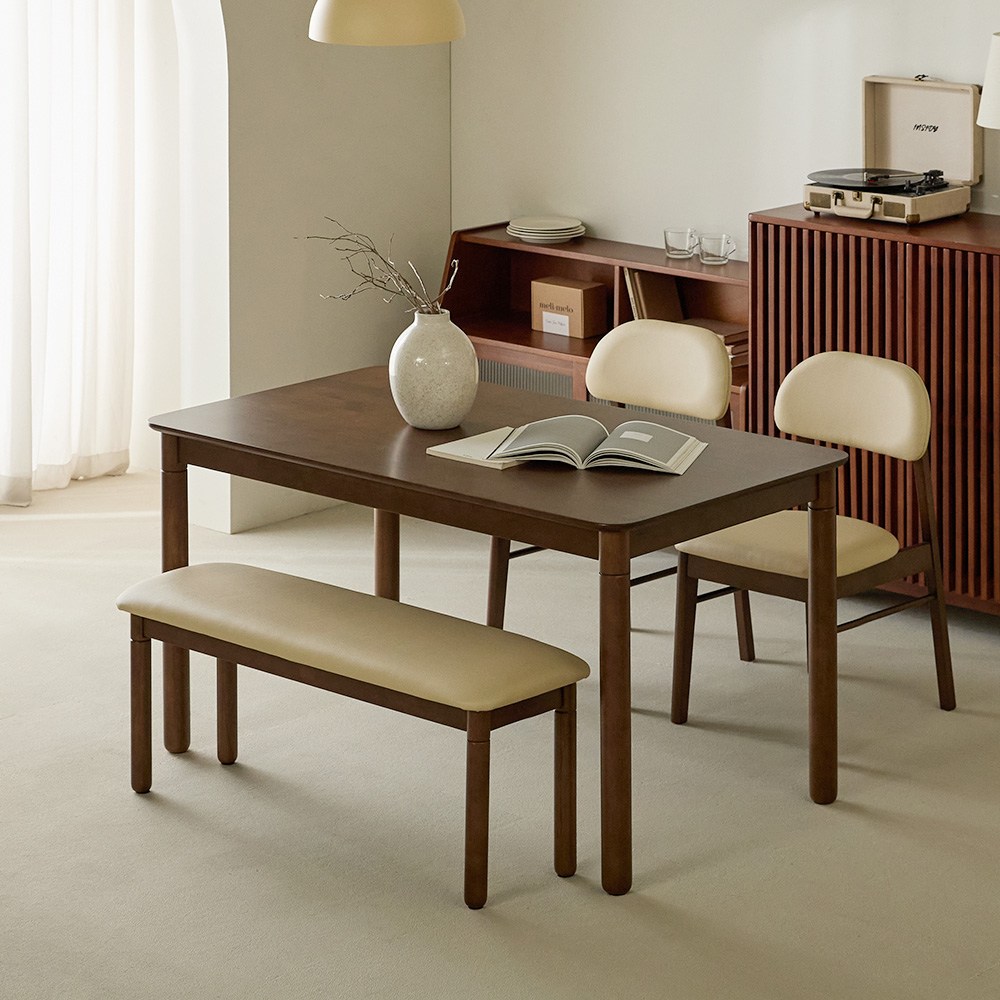 파로마 로앤 원목식탁 4인용 1400, 4인용, 월넛 219,900원