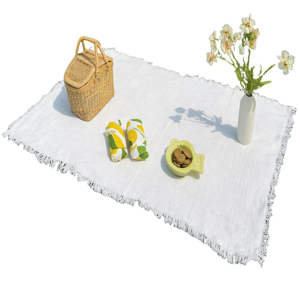 희비키 유럽감성 피크닉 화이트 천 돗자리, 화이트 30,000원