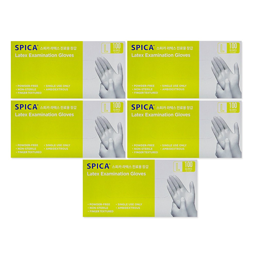 스피카 라텍스글러브 장갑 진료용 비멸균 일회용 장갑 L 사이즈 파우더프리 31,900원