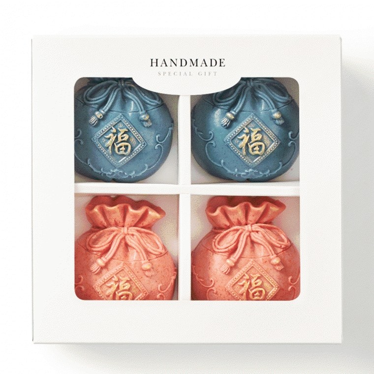 [설 선물 세트]명절 복주머니/전통 디자인 수제 비누 4구/추석 새해 신년 행사 27,000원