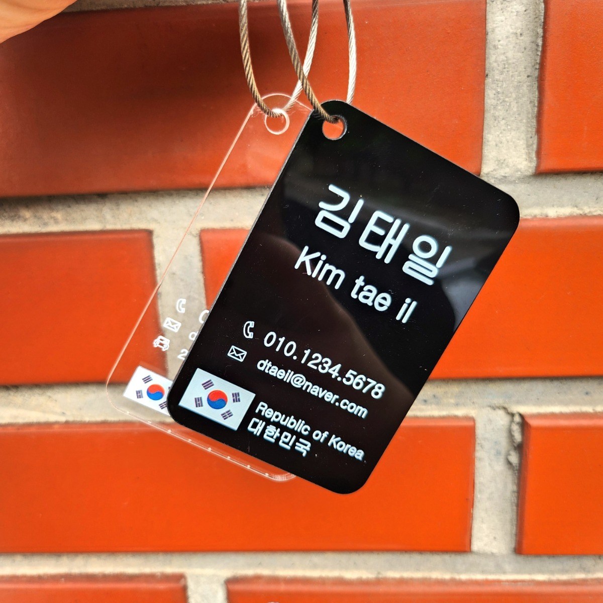 (행사1+1)아크릴 골프네임텍 러기지택 여행가방 캐리어 캐디백 네임스티커 네임테그 네임텍제작 네임텍 8,900원