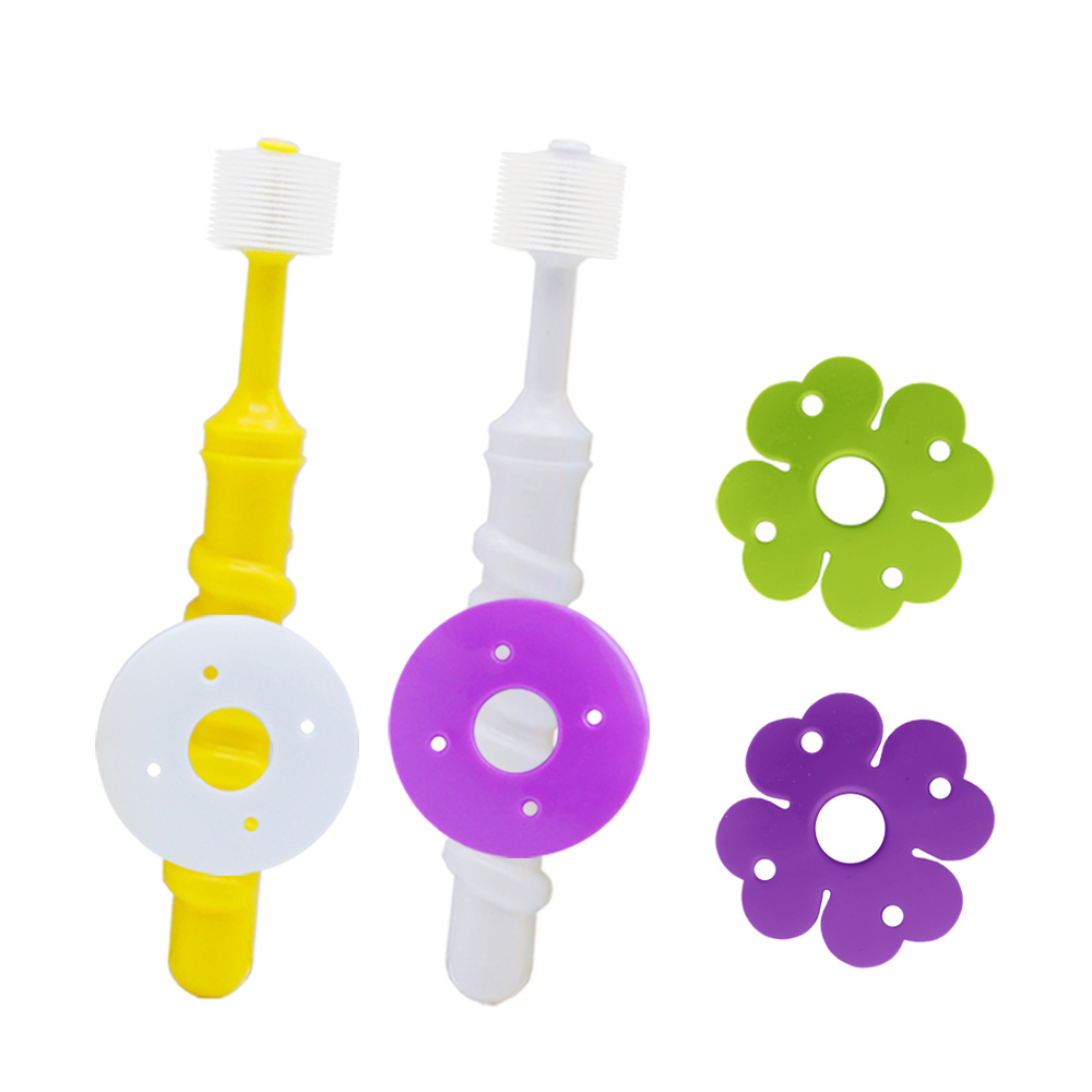 컨트리세이브 친환경 360도 베이비 단계 칫솔 + 프로텍터 + 홀더, 혼합색상, 2세트 19,900원