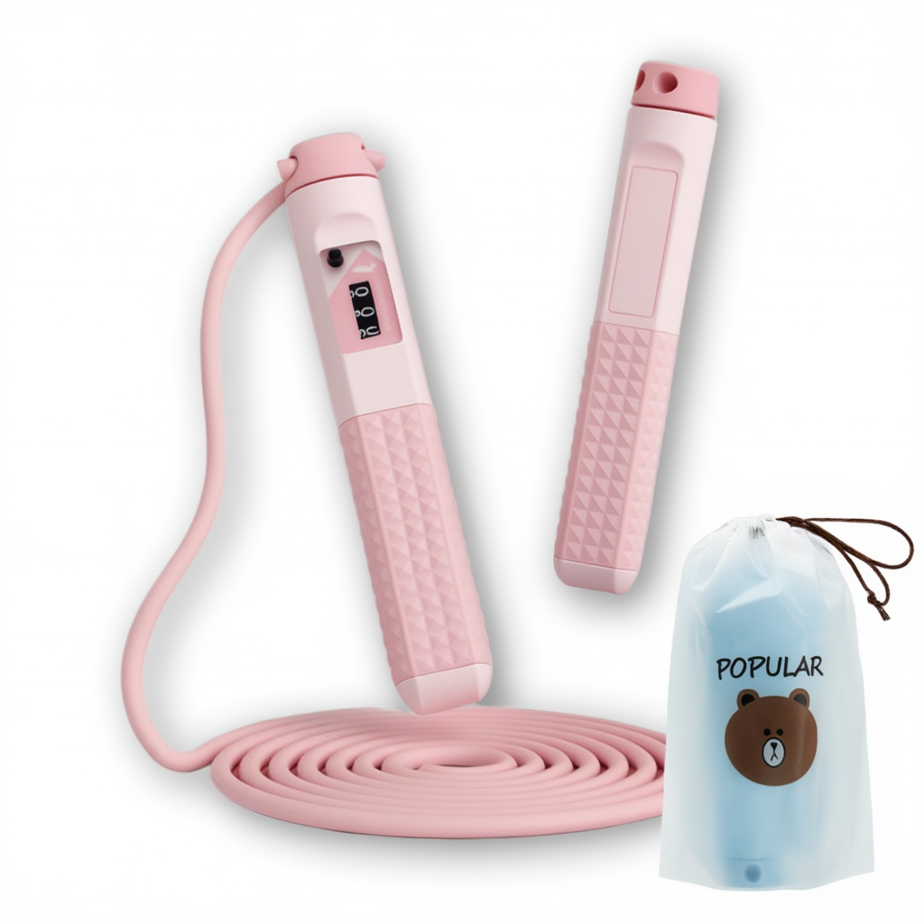 강플로 강철와이어 다이어트 줄넘기, 1세트, 핑크 12,700원