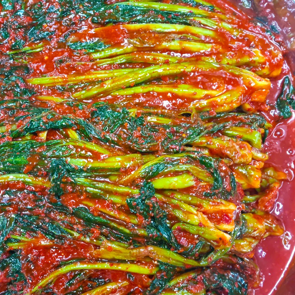 [밥앤찬] 전라도 여수식 갓김치 1kg 갓향과 아삭함이 살아있는 별미김치 10,900원