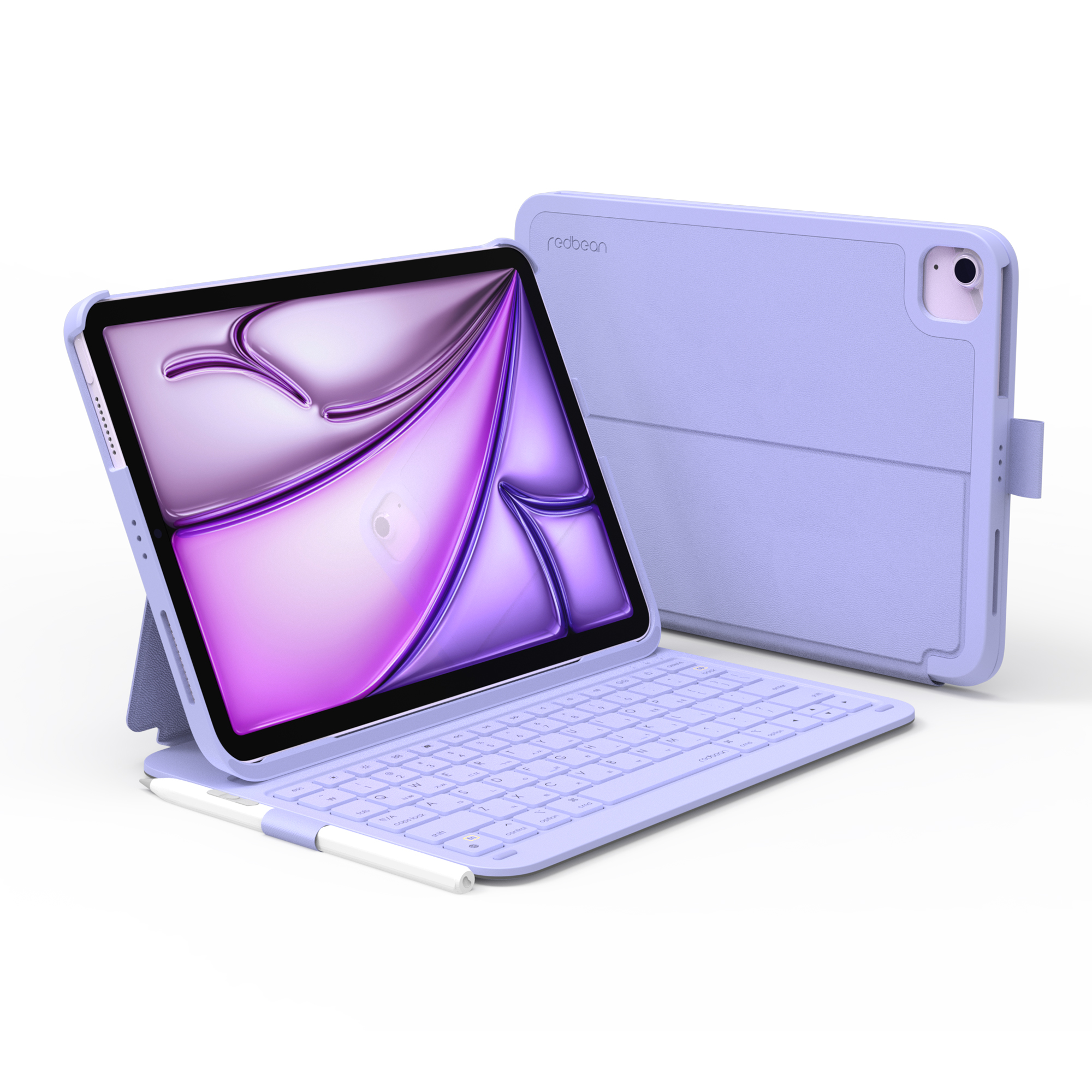 레드빈 아이패드 블루투스 무선키보드 케이스, 미스티 바이올렛, 1개 59,900원