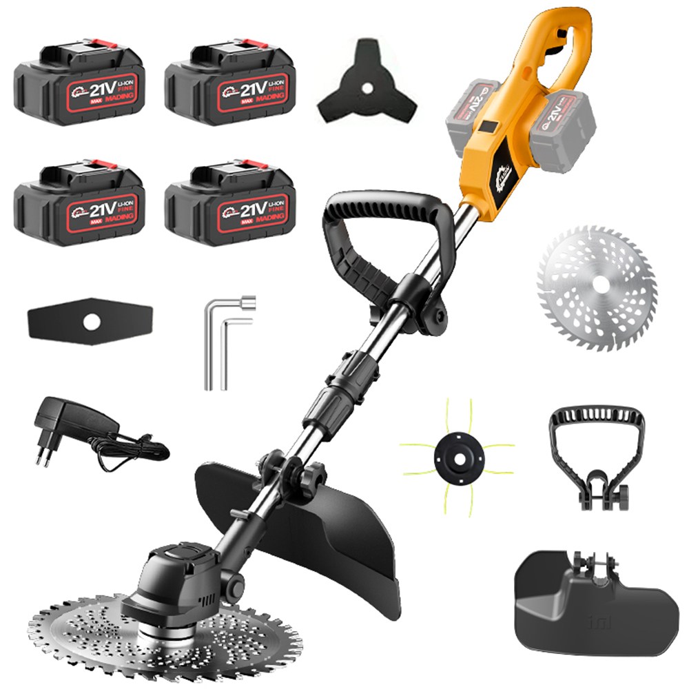 YUON 42V 브러시리스 무선 전동 충전 예초기 미니 안전 전기제초기 강력 잔디깍는기계 풀세트, 1개 269,000원