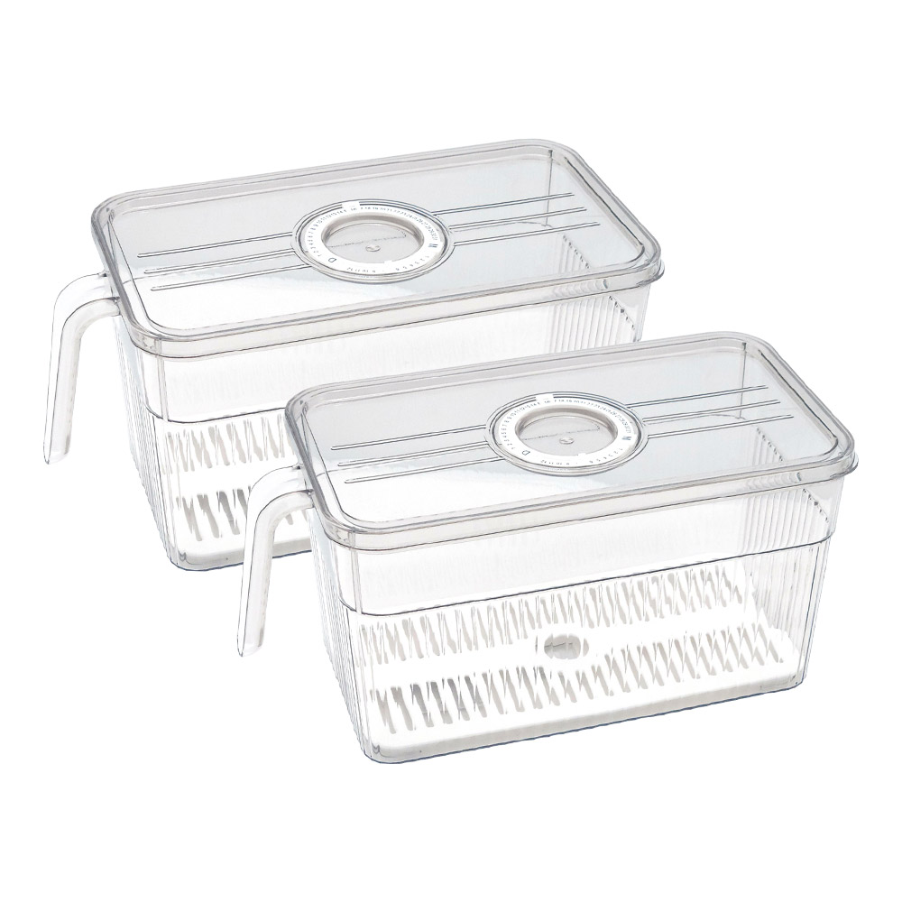 헬로제인 다이얼 냉장고 트레이 수납 정리 보관함, 그레이, 2개 15,900원