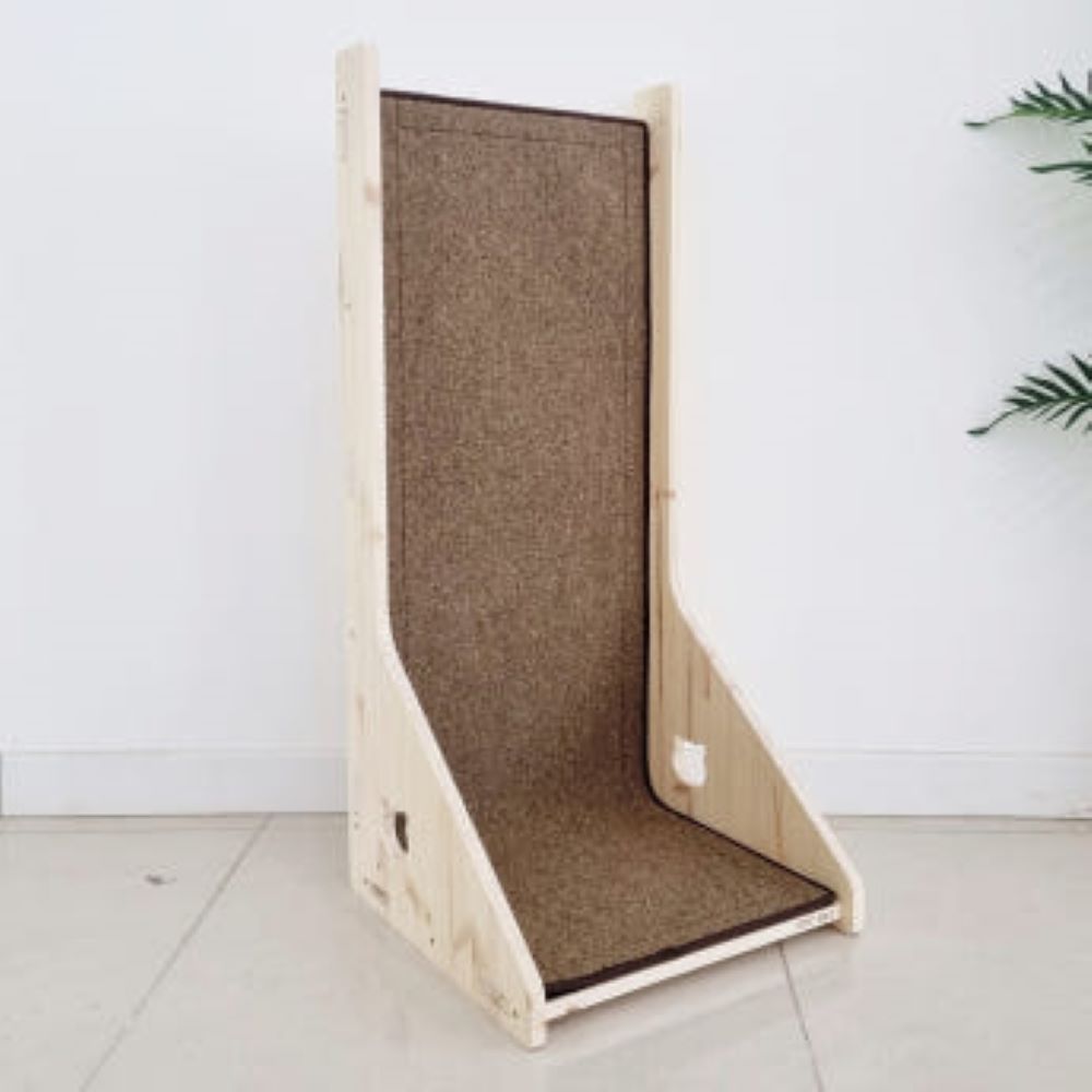 우드팟 프리미엄 고양이 원목 수직 스크래쳐(브라운) 93,000원