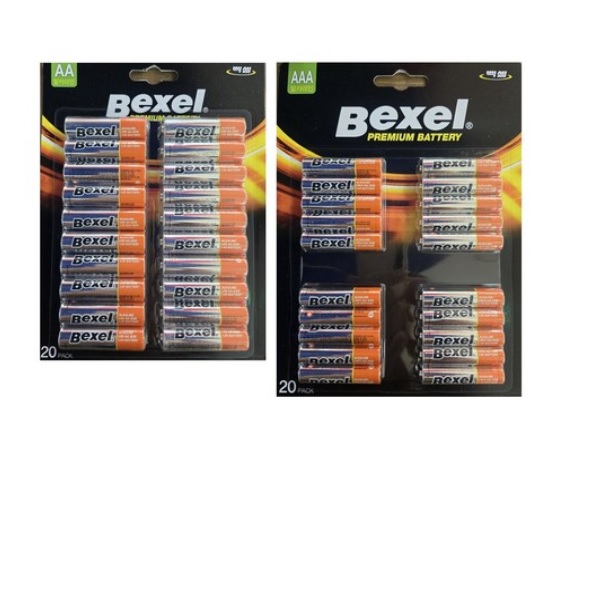 벡셀 벡셀 알카라인 건전지 AA20알 + AAA20알 13,990원