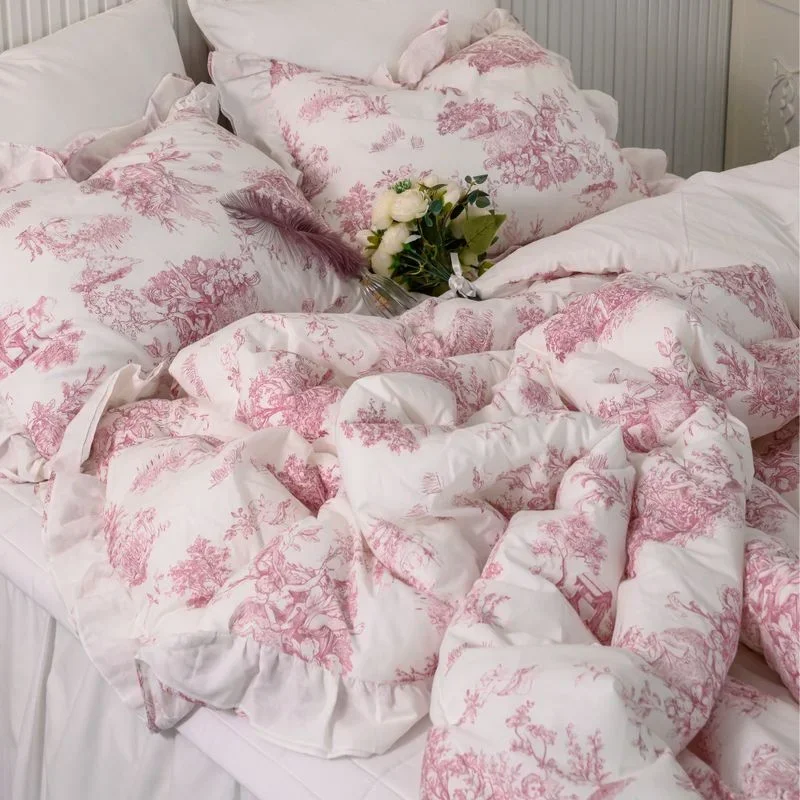 헬씨지니 순면 광목 사계절 알러지케어 프릴 차렵이불 SS/Q 4color 154,500원